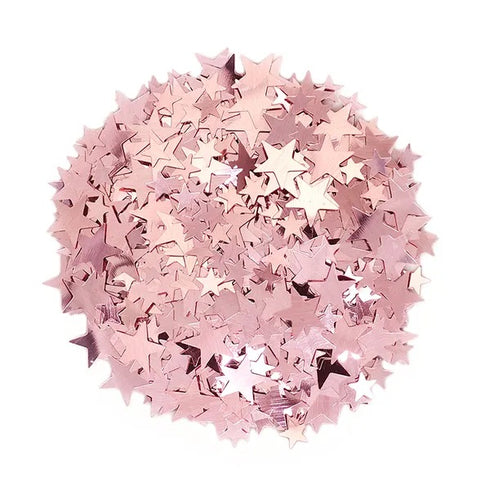 Rose Colour Star Shape Scatters